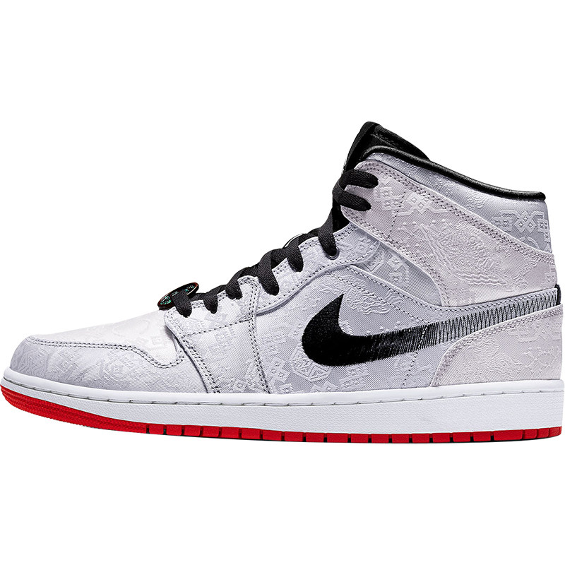 燎原airjordanaj1midclot中帮白丝绸丝绸陈冠希篮球鞋
