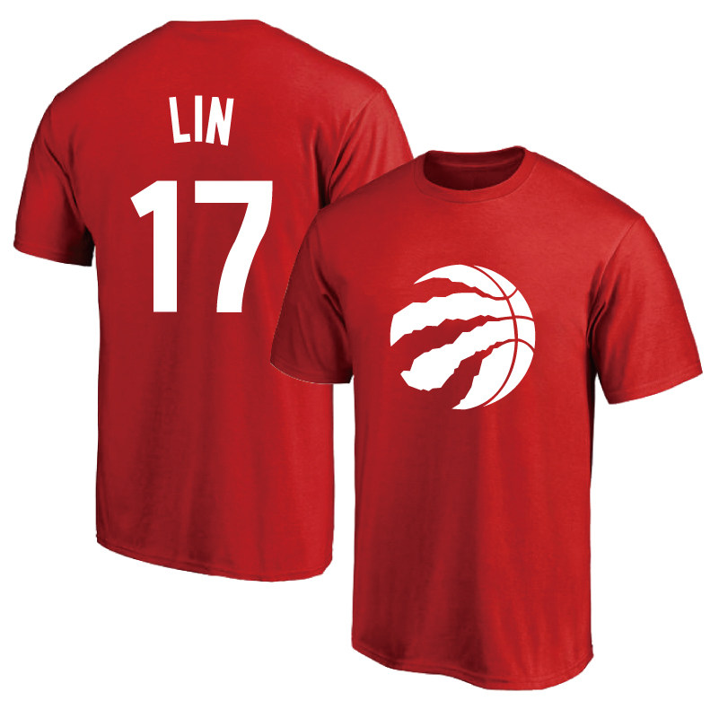 夏季猛龙17号林书豪球衣训练男女纯棉短袖篮球t恤