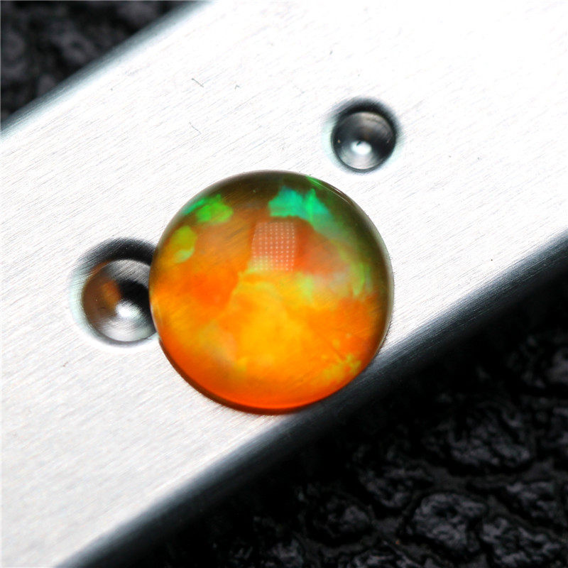 黄欧泊透底裸石吊坠戒面戒指镶嵌女款澳宝橙色其它首饰