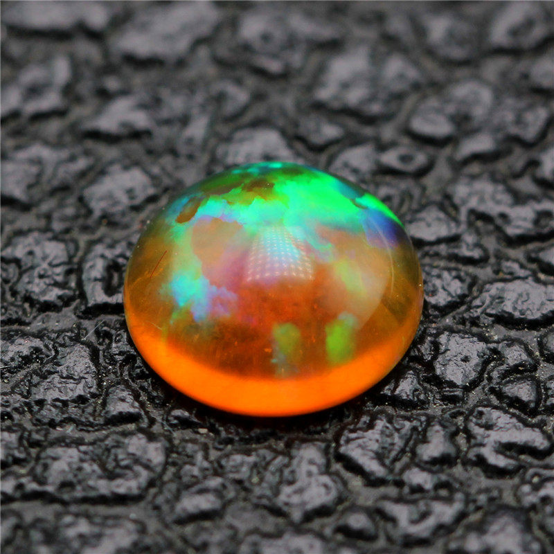 黄欧泊透底裸石吊坠戒面戒指镶嵌女款澳宝橙色其它首饰