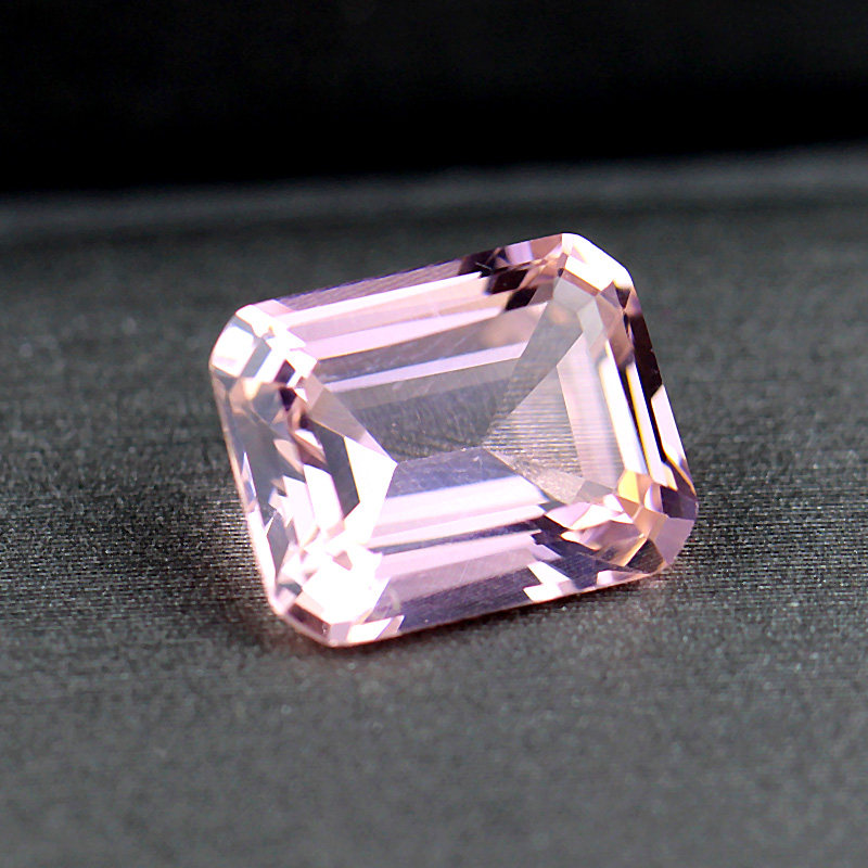 粉色摩根石裸石透体冰种散珠金粉宝石石女戒指其它首饰