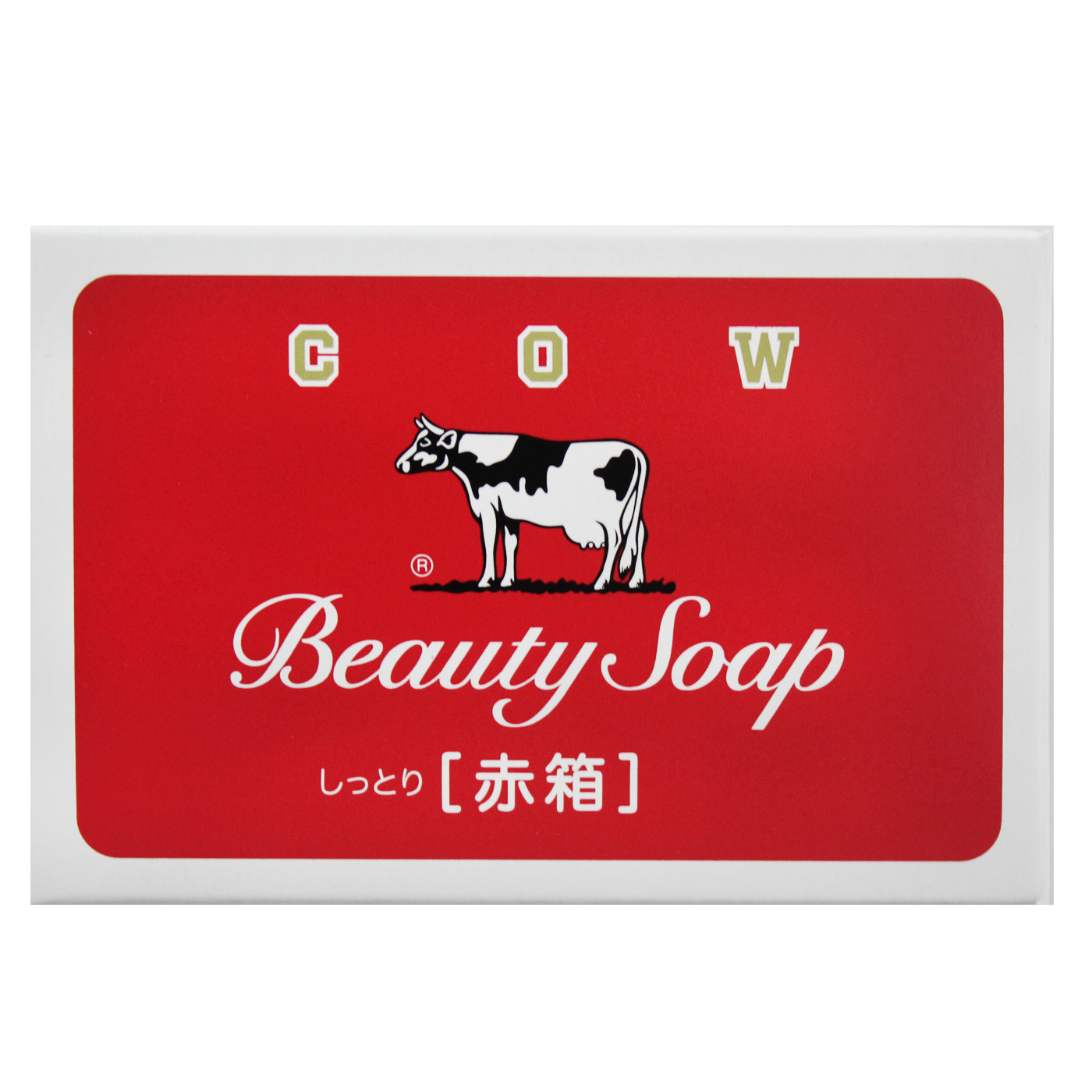 日本原装进口牛牌cow身体清洁香皂沐浴洁面滋润玫瑰牛乳皂100g