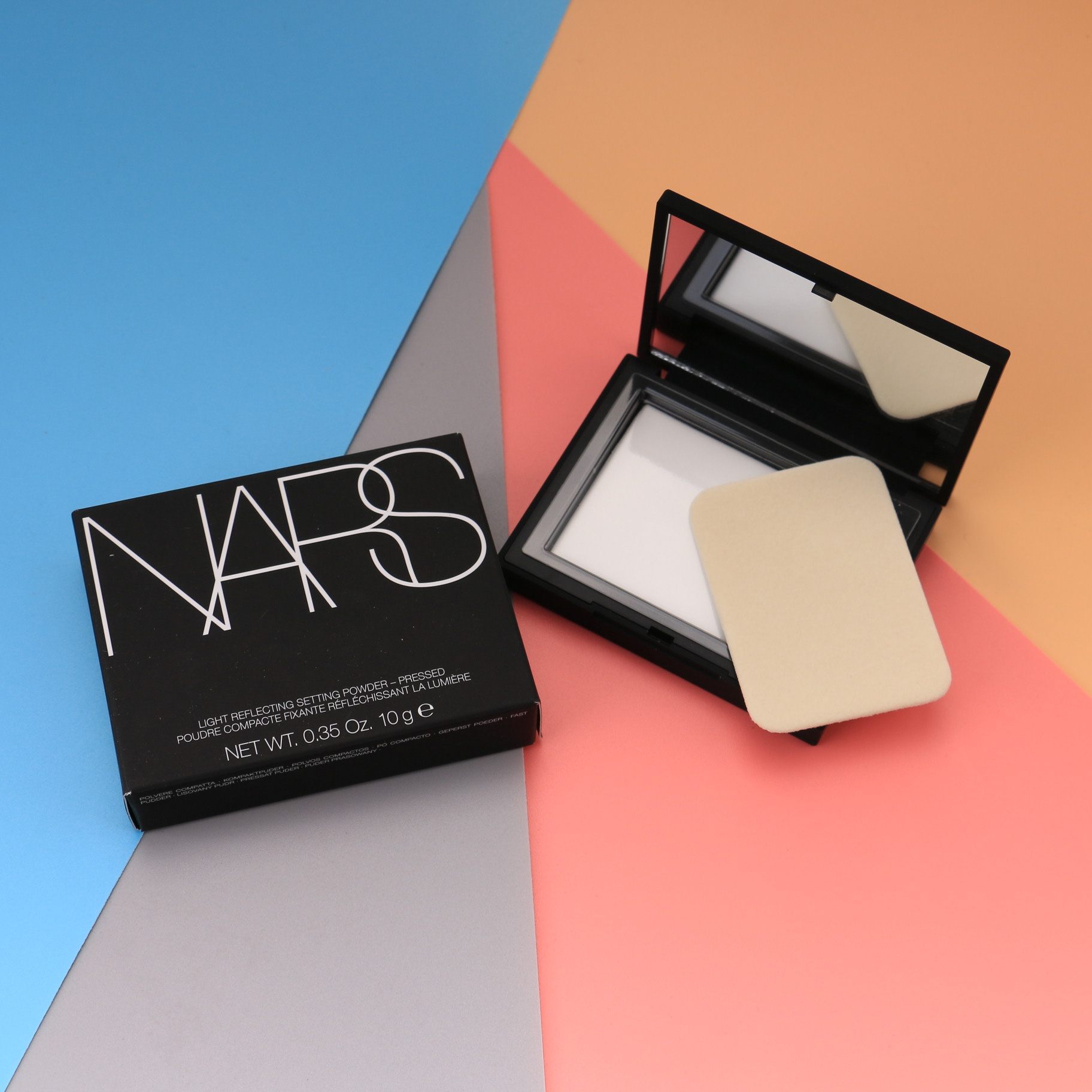 韩免nars纳斯裸光透明明色粉饼定妆持妆遮瑕蜜粉