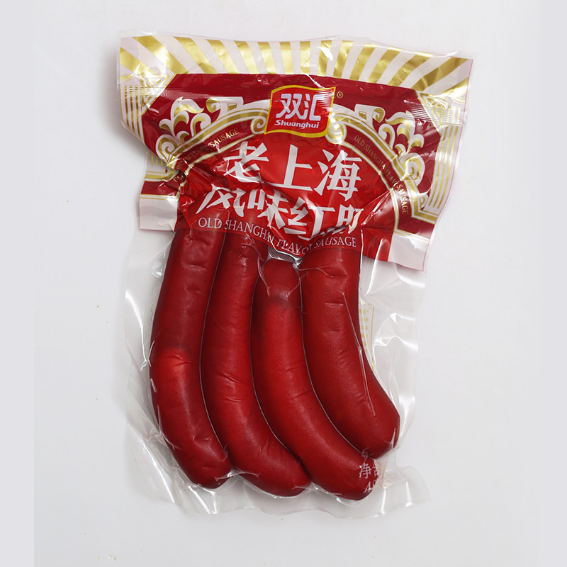 火腿肠双汇上海风味大红红肠420g每袋即食香肠香肠