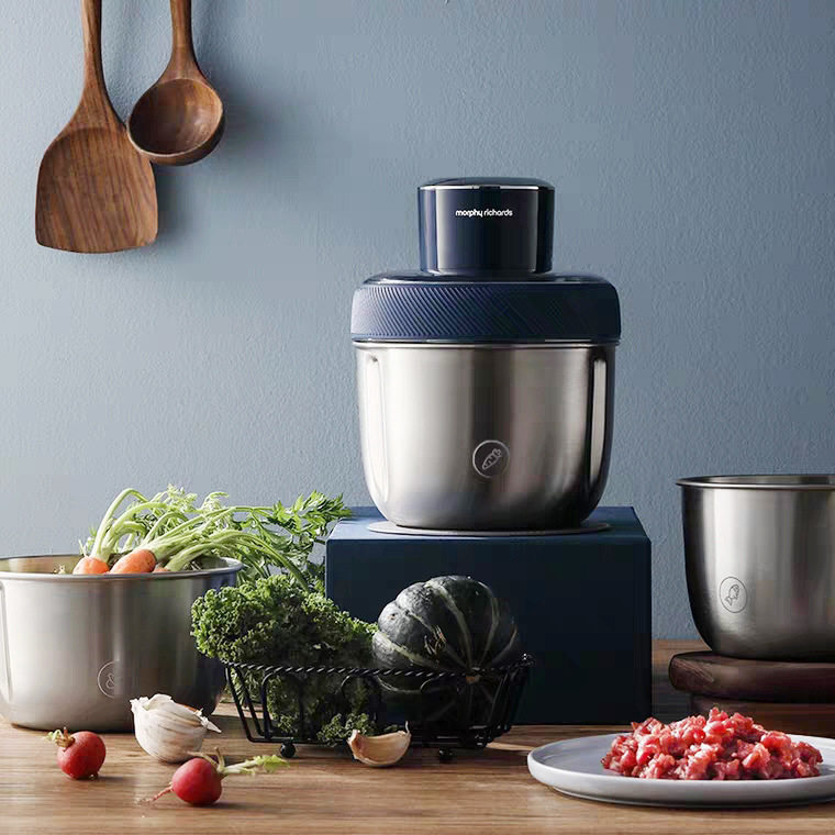 摩飞套娃mr9401绞肉机小型多功能绞馅料理机不锈钢搅拌机搅拌