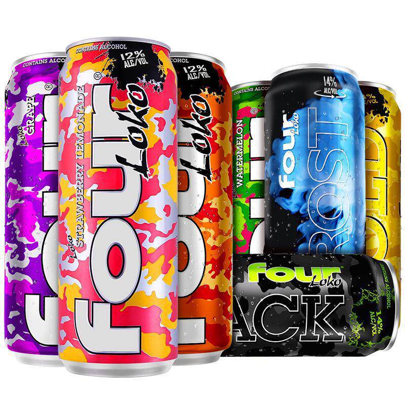 四洛克酒fourloko预调鸡尾酒水蜜桃果味鸡尾酒断片美国进口啤酒