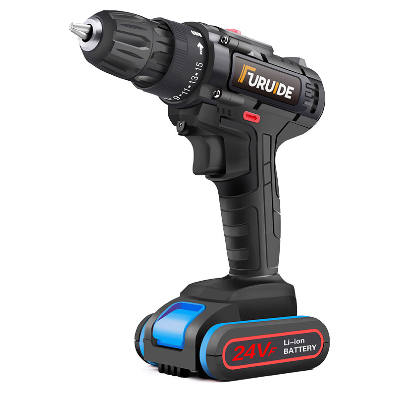 福瑞德24vf手电钻家用充电式锂电钻小手枪钻多功能家用电动螺丝刀