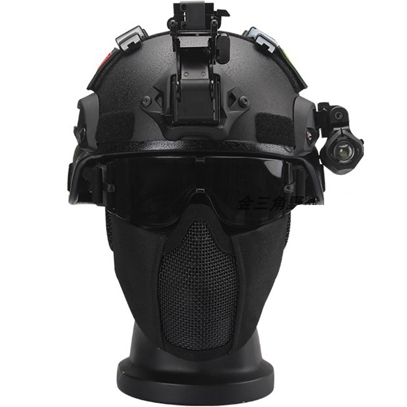 特种兵mich2000特战训练防护玻璃玻璃钢钢盔军迷cs头盔