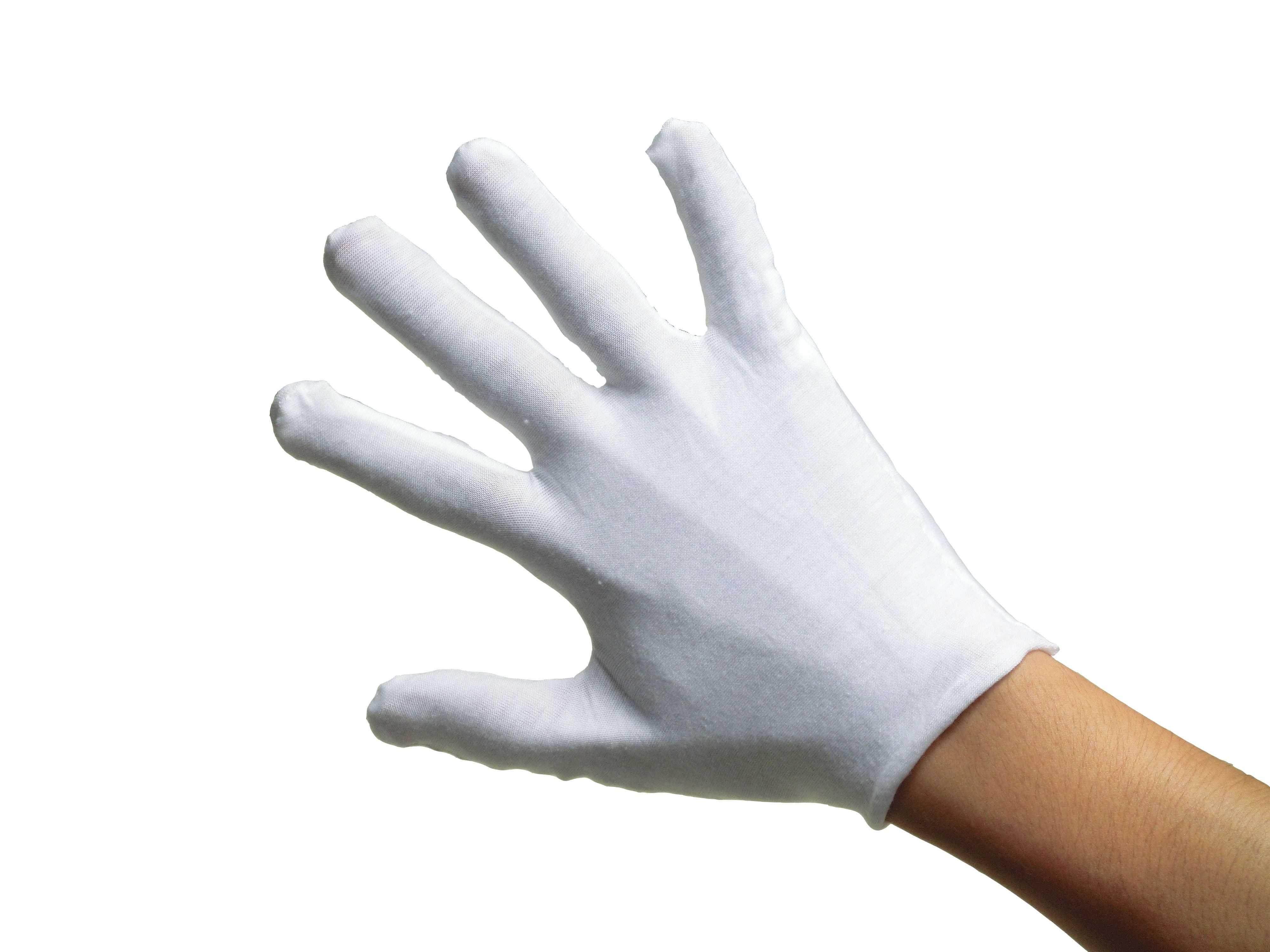 白色纯棉手套劳保工业耐磨作业文玩礼仪盘珠表演一次性薄款布手套