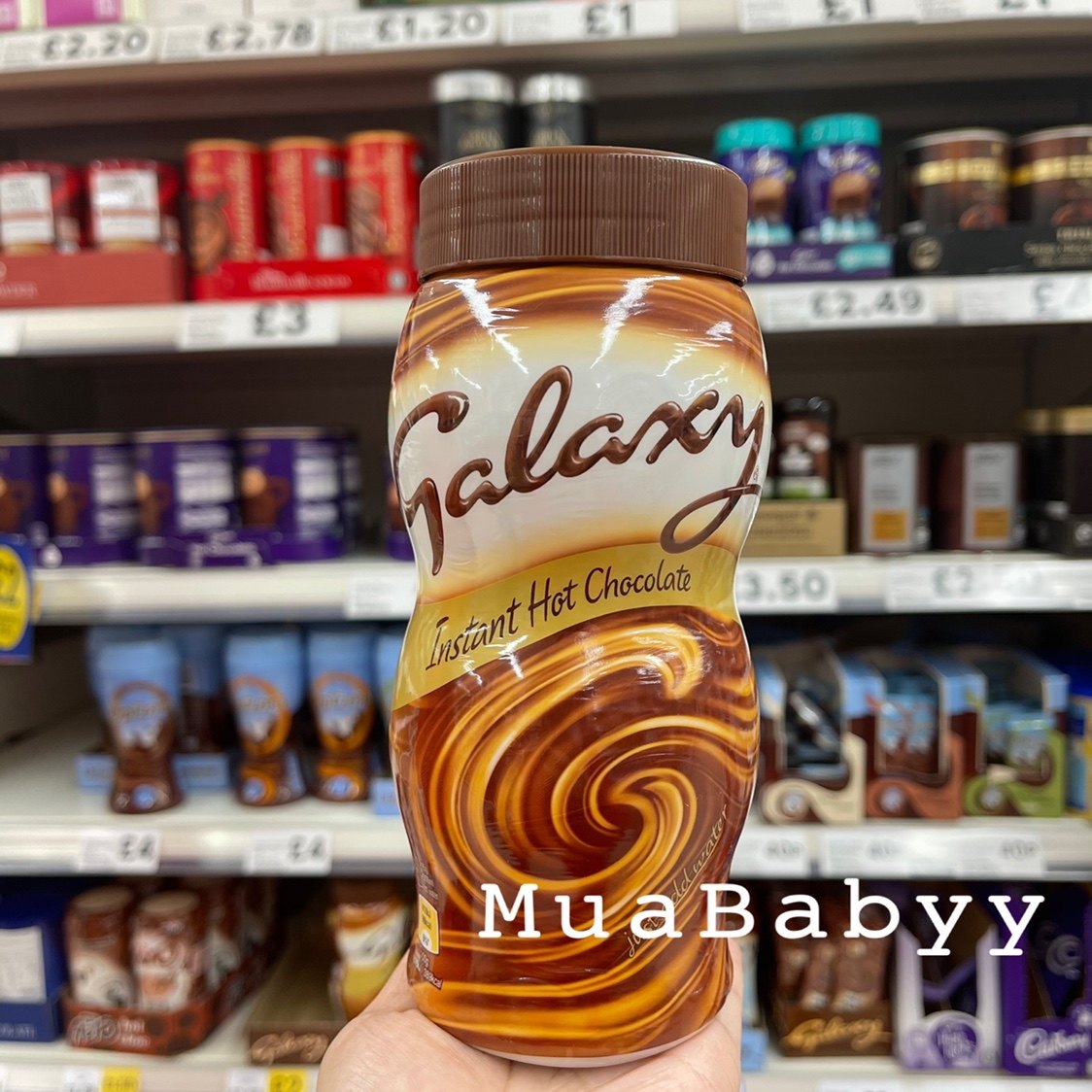 可可新鲜现货英国galaxy银河巧克力粉热好喝370g可可