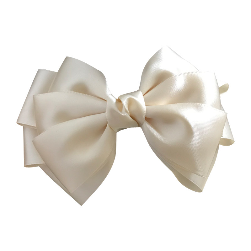 白色发卡超仙蝴蝶结发夹女生jk发饰弹簧香槟发饰