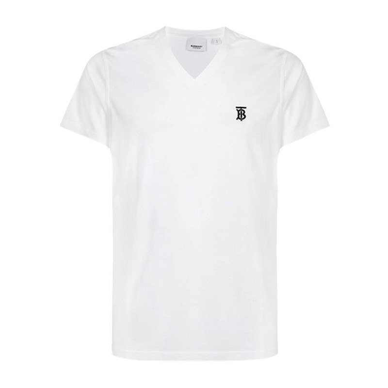 burberry博柏利新款男士tb字母刺绣时尚棉质短袖t恤
