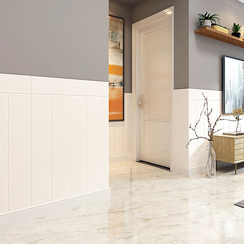 自粘墙纸欧式客厅墙裙防水3d立体墙贴楼梯墙贴