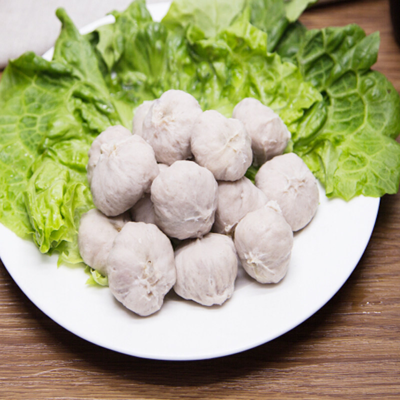 台湾徽旺冻品免邮桂冠包心贡340克风味火锅食材肉丸