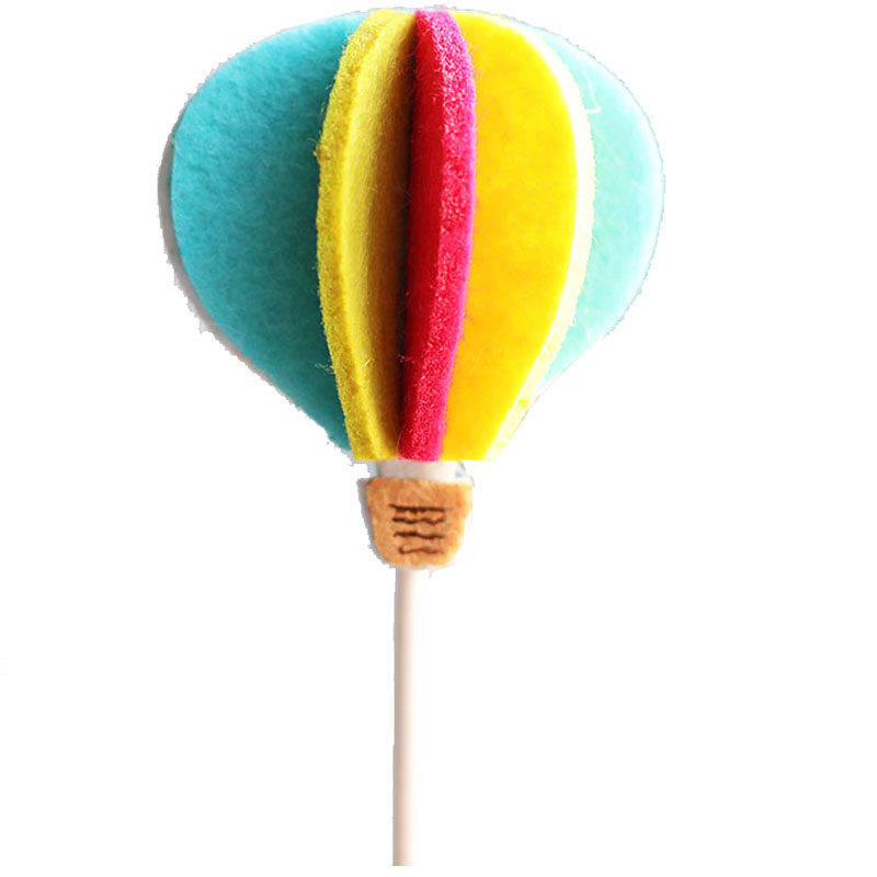 蛋糕装饰立体棉花云朵毛绒拱门彩红热气球网红节日装扮用品