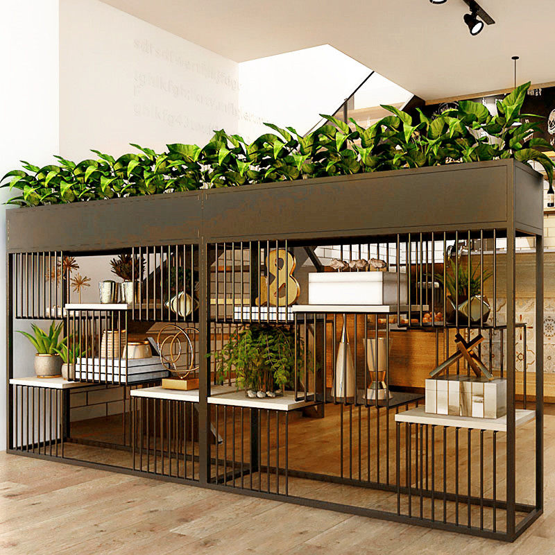 北欧办公室隔断绿植花架客厅储物置物架大厅走廊花架