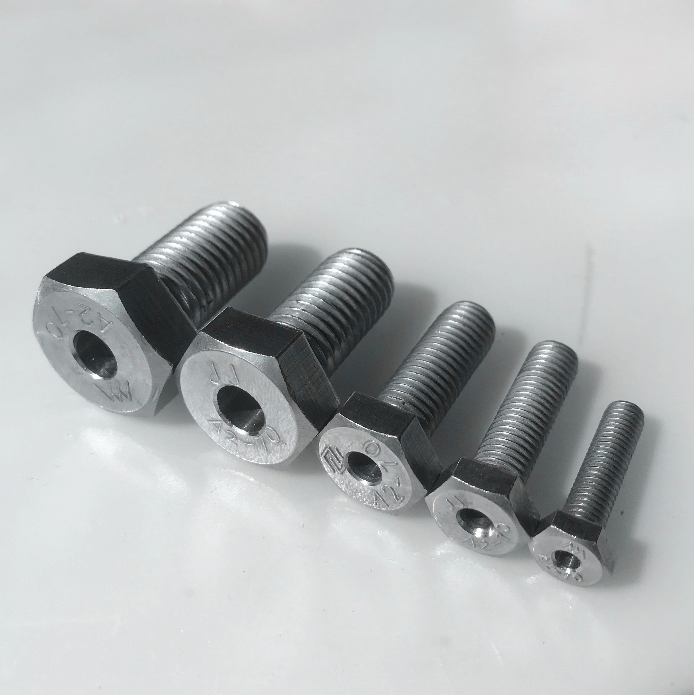 304不锈钢外六角空心螺丝中空螺栓灯具穿线通孔螺钉m6m8m10m12m16