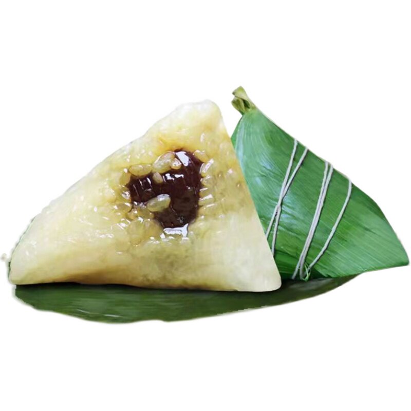 红枣粽子山东五莲现包三角糯米粽非桲椤叶斛叶粽子