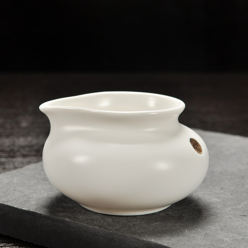 唐月窑功夫镶金创意高白茶具功夫茶家用公道办公公道杯