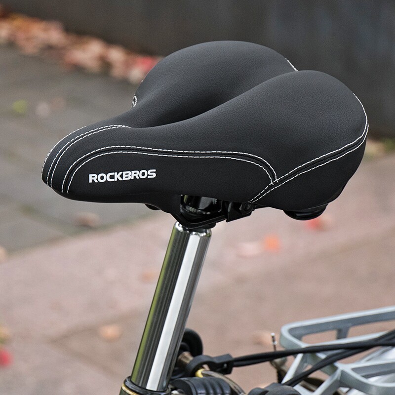 洛克兄弟山地自行车坐垫加厚舒适折叠车座座垫坐垫