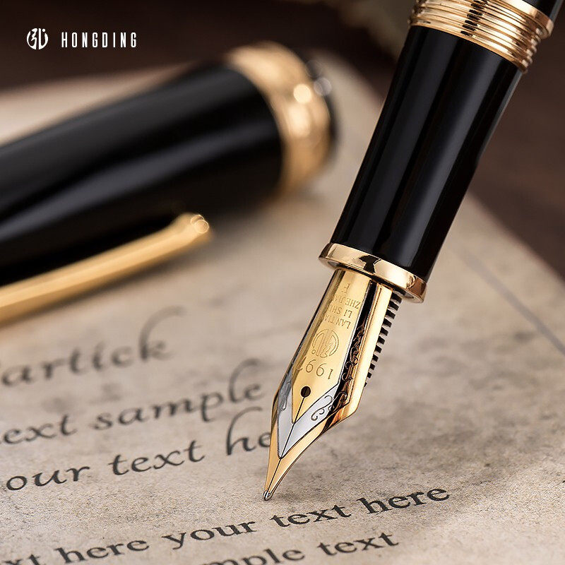弘典钢笔1841土星树脂高档14k金笔经典复古礼盒男女士书写签名笔