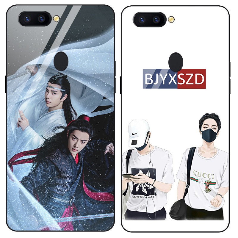 适用oppor15荣耀v20vivox20手机壳小战博君一肖bjyx肖战王一博女