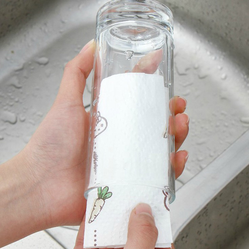 厨房用纸卫生纸吸水抹布吸油纸卷纸可水洗加厚擦手巾洗碗擦油纸巾