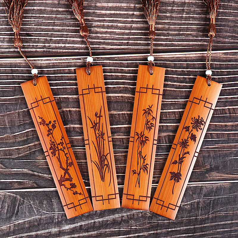书签竹子古典中国国风特色创意生日礼物老师摆件