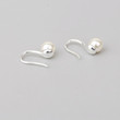 Japan and South Korea Simple S925 Silver Earrings Female Ear Hook Suspension Moon Pearl Earrings Accessories Earlier Shells Shell Pearl Earrings Japan and South Korea Simple S925 Silver Earrings Female Ear Hook Suspension Moon Pearl Earrings Accessories Earlier Shells Shell Pearl Earrings