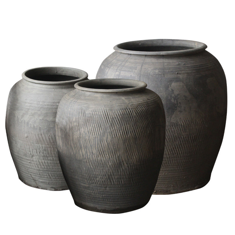 花盆陶罐落地陶缸大号庭院老花粗旧仿古罐子花盆