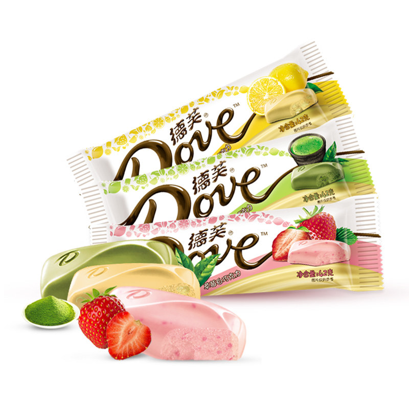 德芙水果味巧克力65g*2盒 草莓味 抹茶味 酸奶味曲奇白巧克力包邮