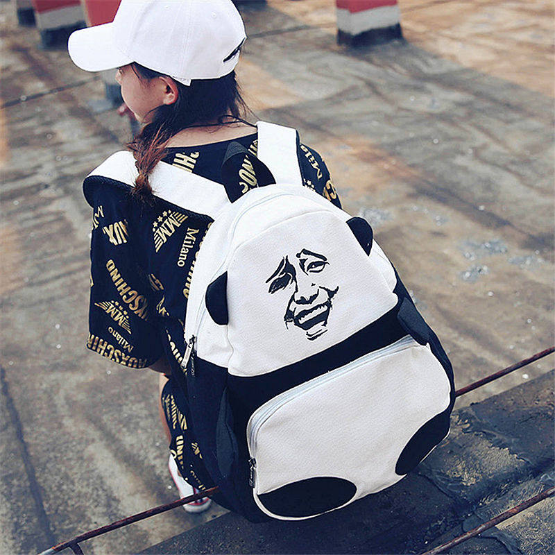 暴走漫画恶搞金馆长个性表情背包搞笑男女学生书包创意女包双肩包