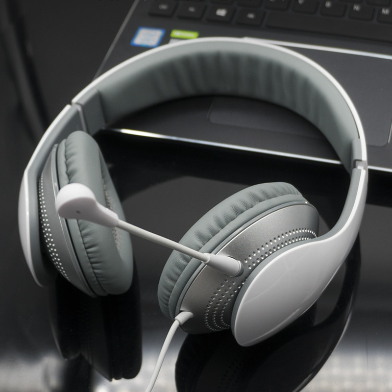 edifier漫步者k830台式电脑耳机头戴式网课学习听力带麦双耳机