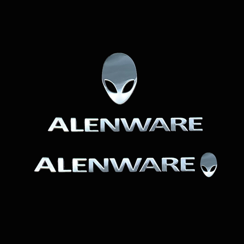 外星人logo标志金属alienwar笔记本电脑贴纸显示器机箱标贴手机贴纸