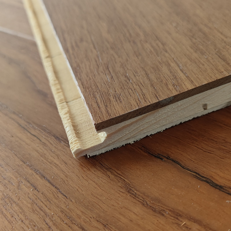 库卡缅甸柚木木纯三层实木19米木地板4mm表层实木复合地板