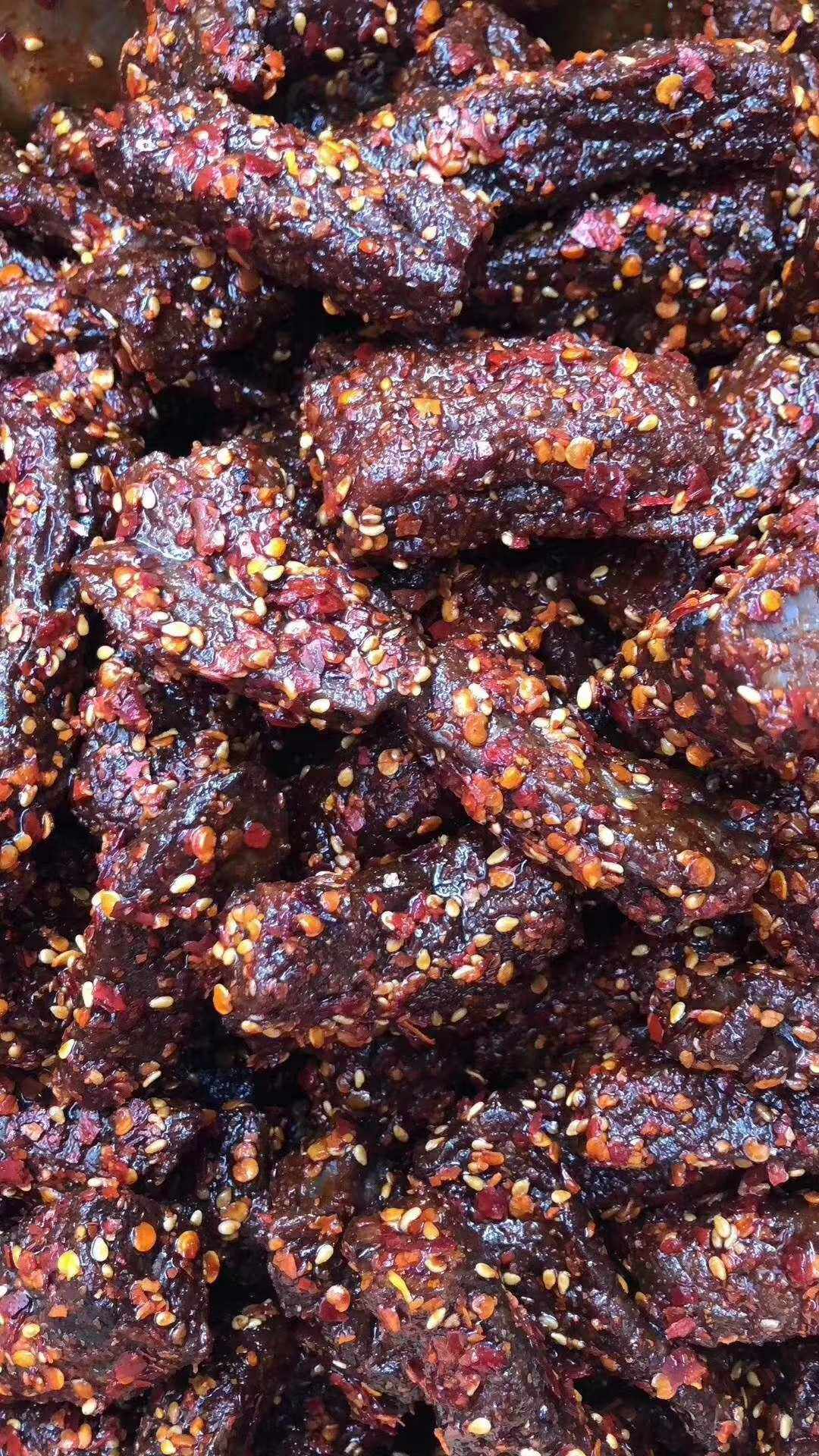 火烤牛肉干内蒙古多伦县特产手工手工制制作一斤半斤其它包装袋