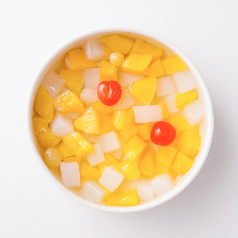 惠买荟生活林家铺子冰糖什锦水果罐头开罐即食200g水果罐头