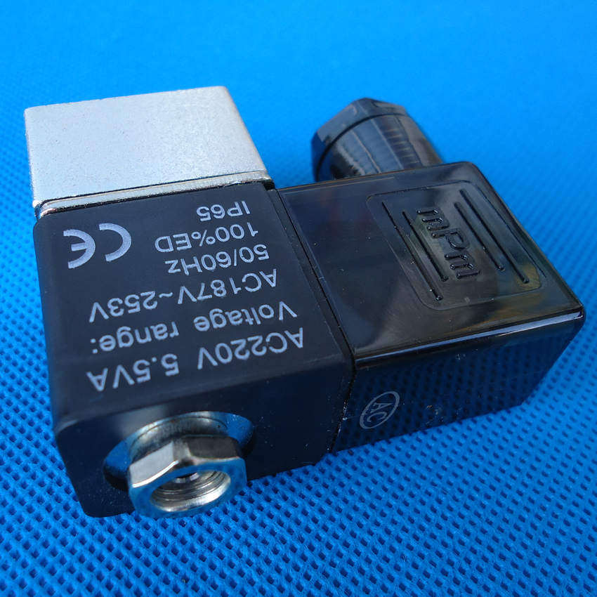 电磁阀奥突斯无静音空压机气泵配件220v带灯气动元件