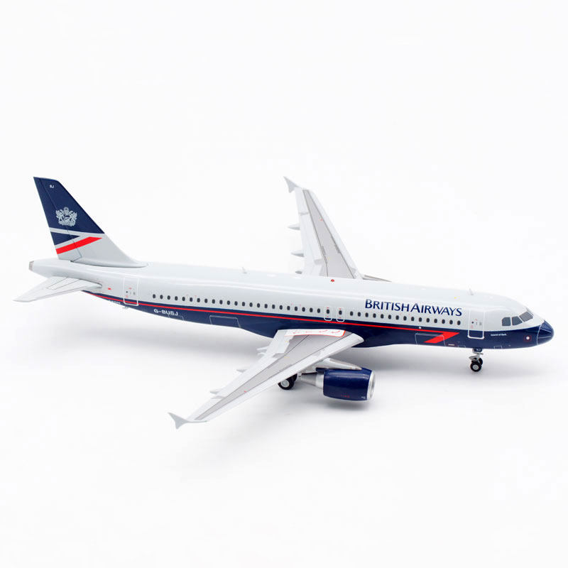 现货英国航空空客a320g-busj客机模型ew2320007合金飞机模型