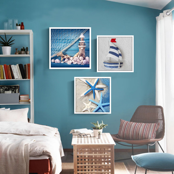 地中海装饰画现代简约客厅沙发背景背景墙墙面壁画儿童现代装饰画