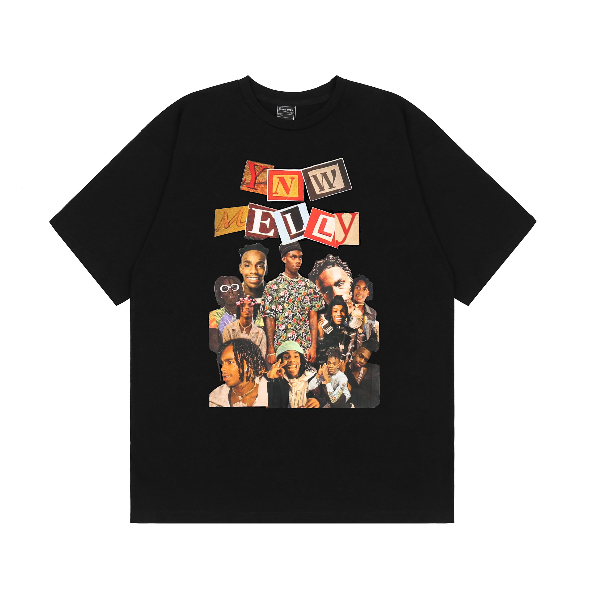 btsg美式嘻哈街头hiphop说唱人物印花短袖恤国t恤