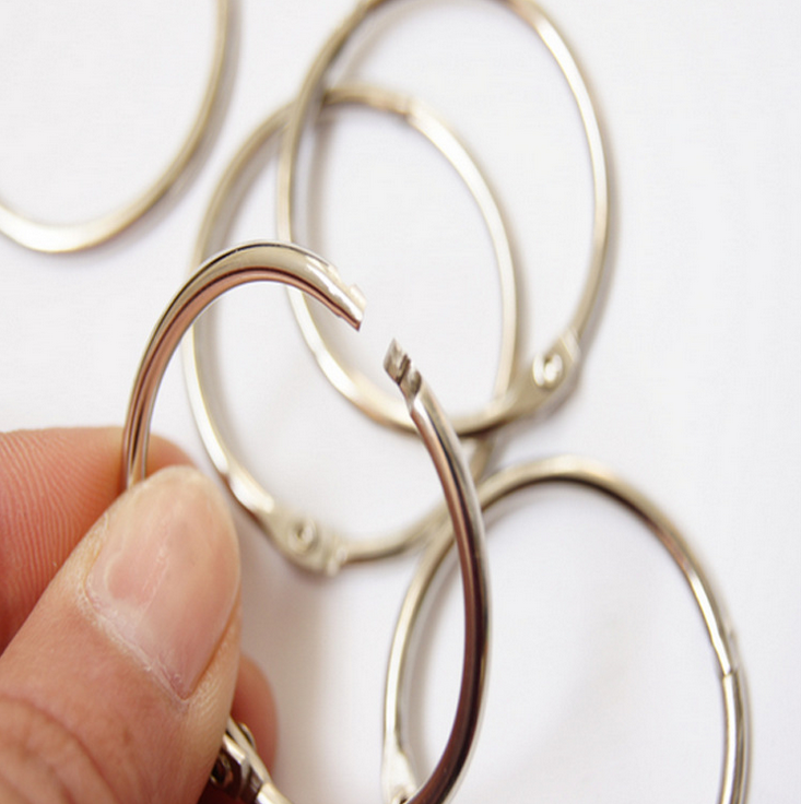 活页环装订圈窗帘书开口圈环卡圈装订环书环圈扣环铁环铁圈活动环