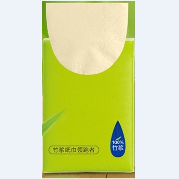 竹妃迷你mini手帕2条24包纤维便携纸巾本色手帕纸