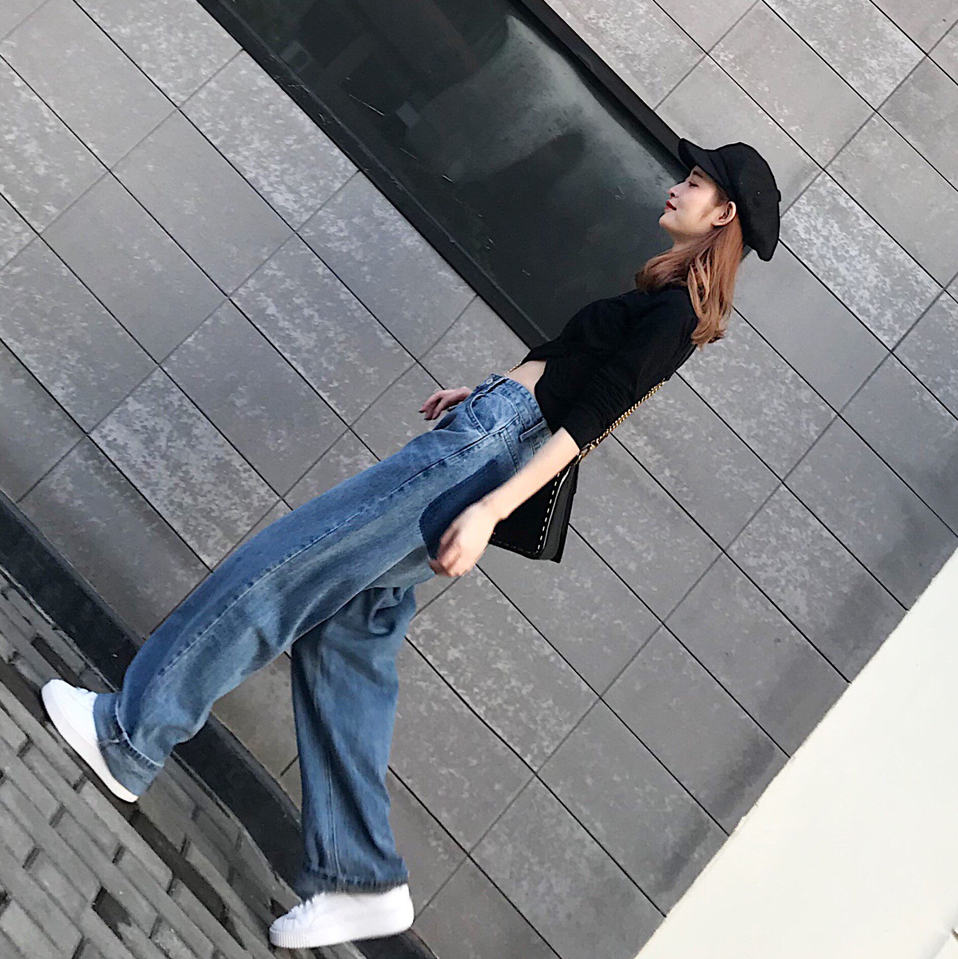 薄牛仔裤女2019夏季新款韩版高腰显瘦阔腿裤长裤宽松港风直筒裤