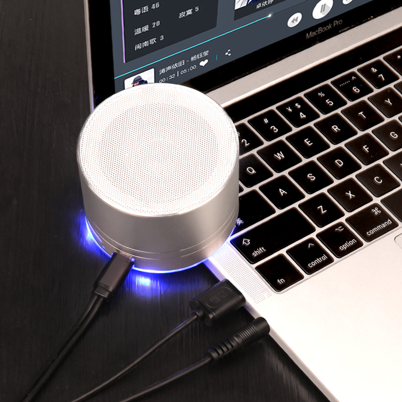 誉拓 电脑音响小音箱usb连接线蓝牙音箱二合一数据充电器音频蓝牙耳机
