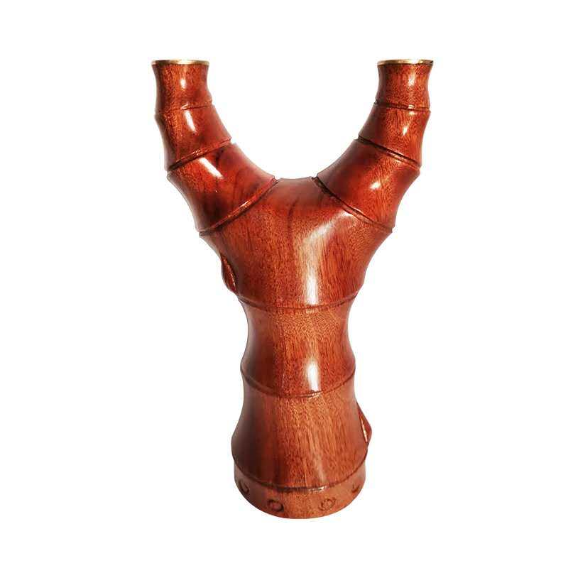 弹弓雕刻竹节实木沙漠乌木户外把玩实用经典飞镖