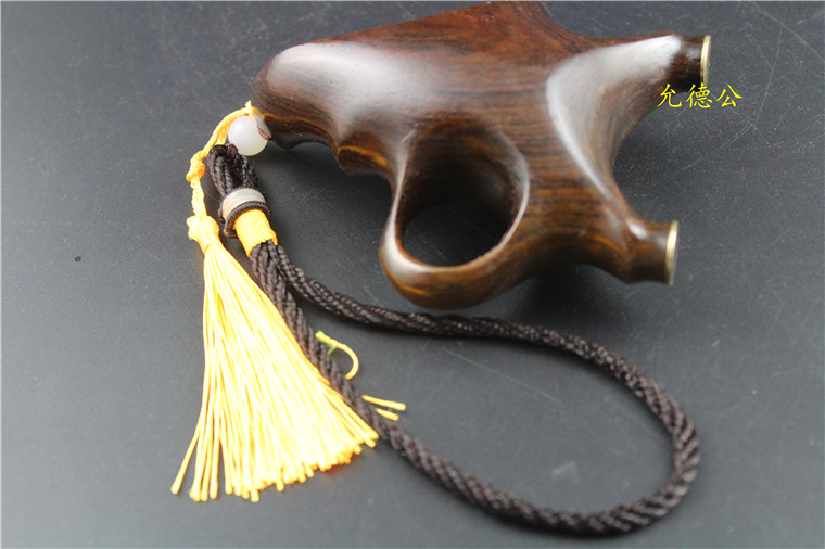 弹弓檀木吞天实木指环弓拦天竞技个性扁皮反曲飞镖