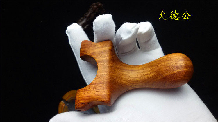 户外迷你缅甸花梨免绑小弹弓 扁皮筋迷你弹弓 手感超好红木弓