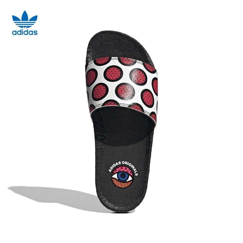 阿迪达斯官网官方授权三叶草夏季男鞋boost运动休闲拖鞋运动拖鞋