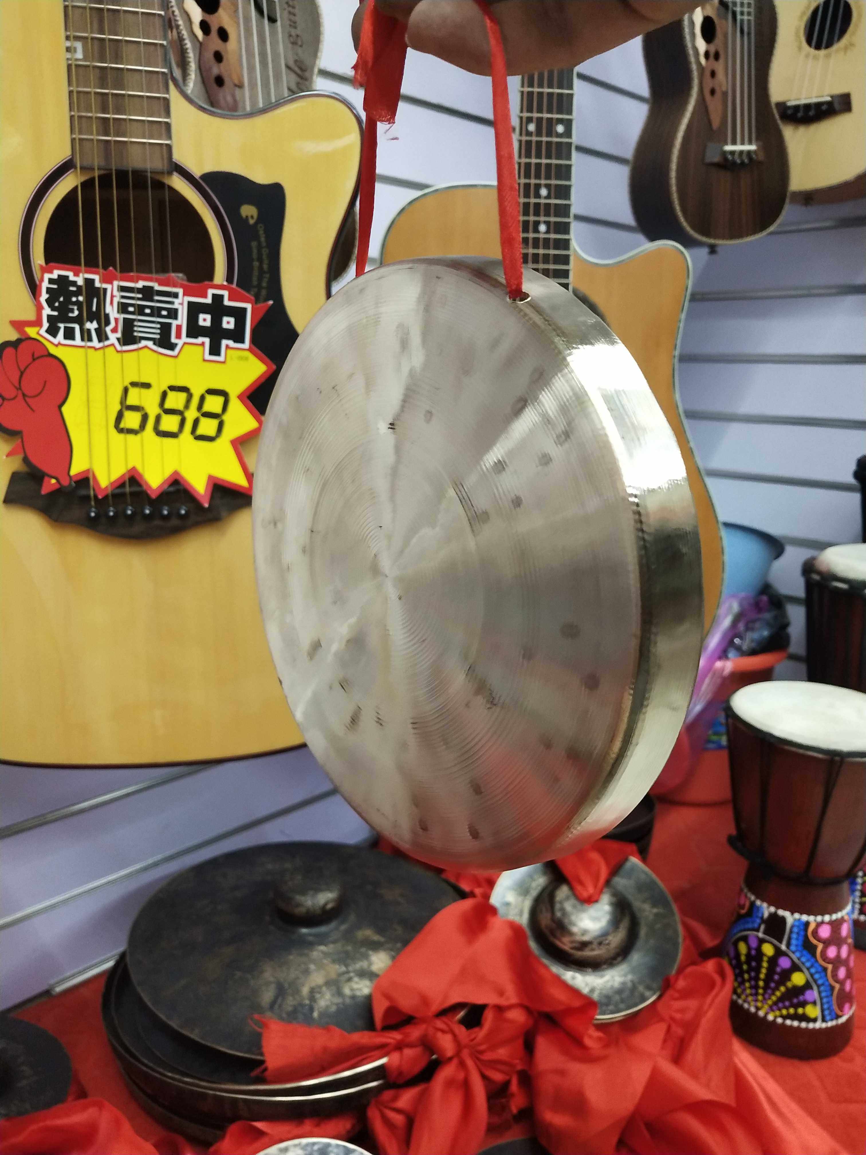 马锣川剧道场云锣月锣当锣铜锣青铜叮当锣手云锣